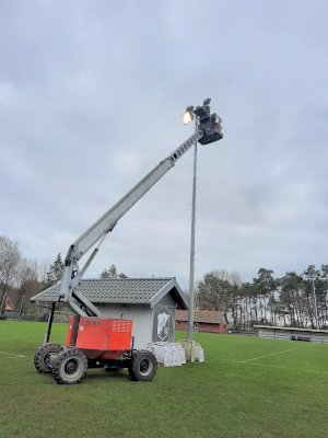 Sportgelände vorbereitet für die Rückrunde