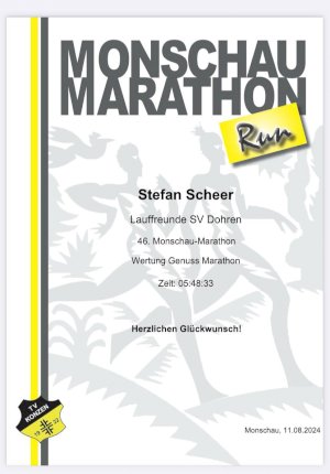 Der 46.Monschau Marathon 2024- ich war dabei!