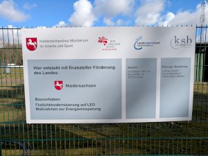 Umrüstung der Flutlichtanlage fertiggestellt
