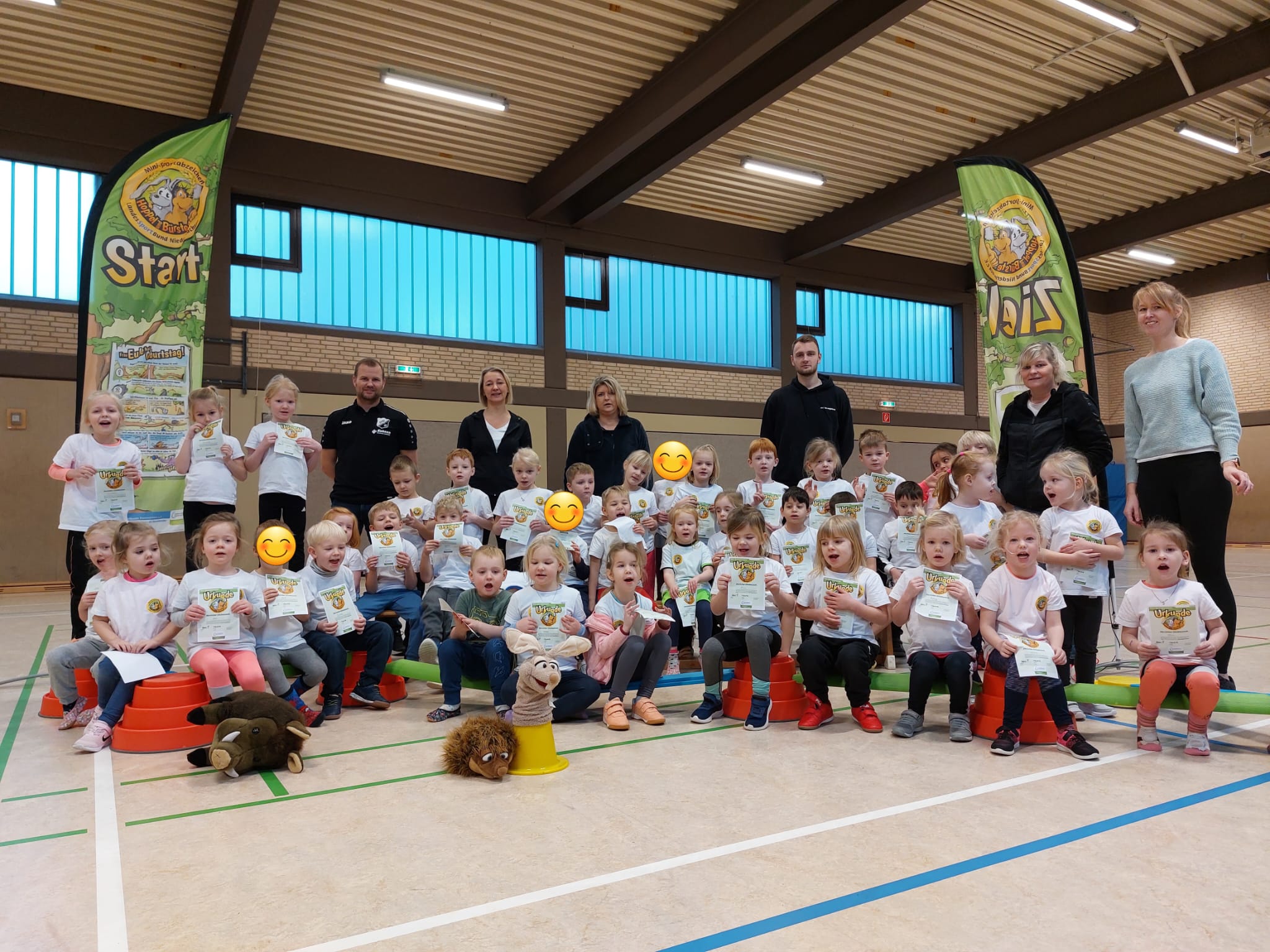 Mini-Sportabzeichen im Kindergarten Wunderland