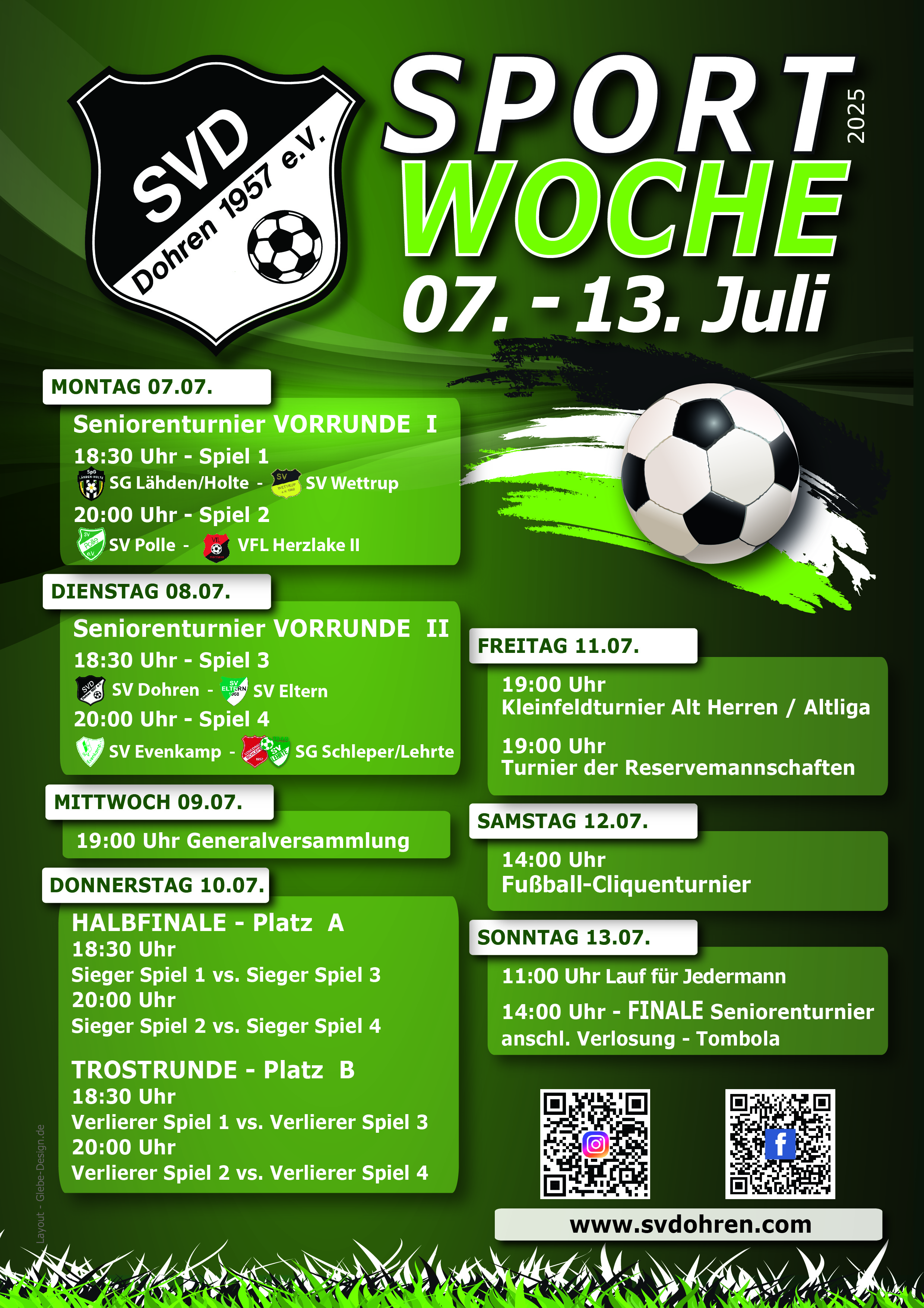 Das Programm der Dohrener Sportwoche steht fest